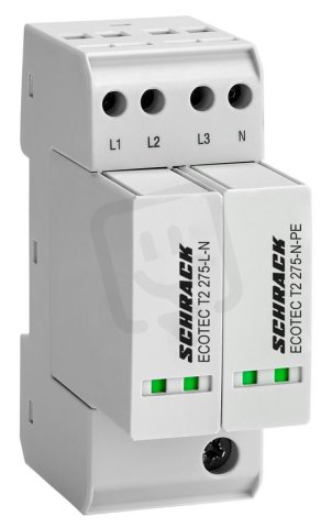 Svodič přepětí Ecotec 3+1 pro TT,TN-S, třída T2+T3 SCHRACK IS111314--