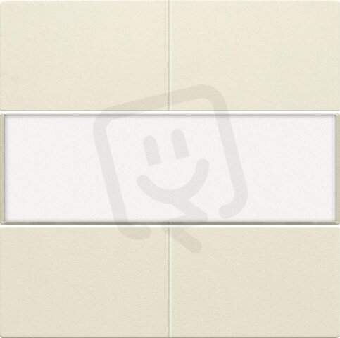 Středový kryt 4xbezpot.tlačítko 24V+LABEL-CREAM NIKO 100-40250