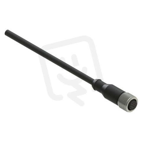 Konektorový kabel, 12 pólů, PVC, přímý, 5 m, závit M12x1 PIZZATO VFCA12PD5M