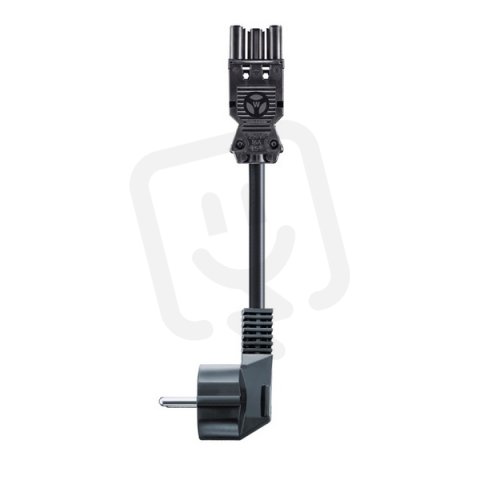 kabel přívodní CZ vidlice - gesis, 3-pól, 3*1,5mm2, délka 2m, černý