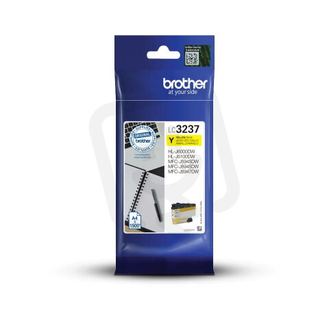 BROTHER LC-3237Y (inkoust Yellow, 1500 str.@ 5% draft)
