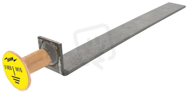 Dehn 419011 Plochý přechod uzemnění s připojovací destičkou M16 d50mm V 402mm