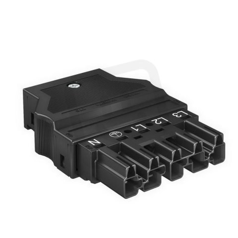 OBO ST-WIN 5P SW Zástrčkový díl 5P typ WINSTA MIDI 25A/250V 76x55x17 černá