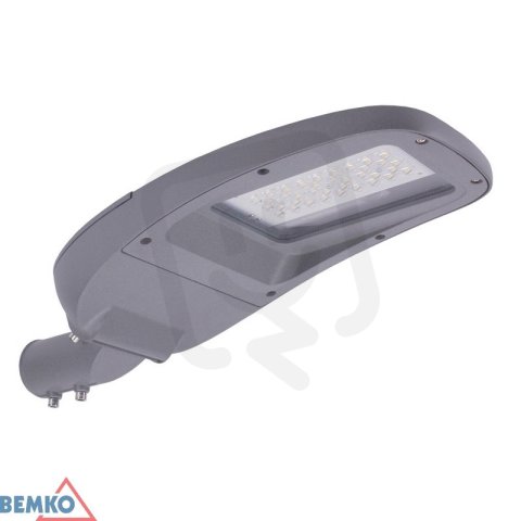 Svítidlo pouliční LED JASPER 30W 3600lm 6000K IP65 110°-120° šedá Bemko 105838