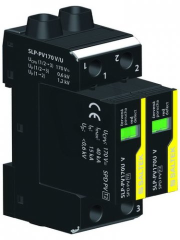 SLP-PV170 V/U svodič přepětí pro FVE do 170V DC 80 kA (8/20) SALTEK A03662