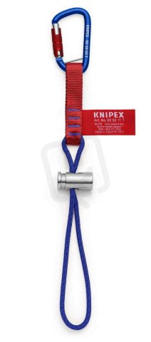 Upevňovací smyčky s upevněnou karabinou KNIPEX 00 50 13 T BK