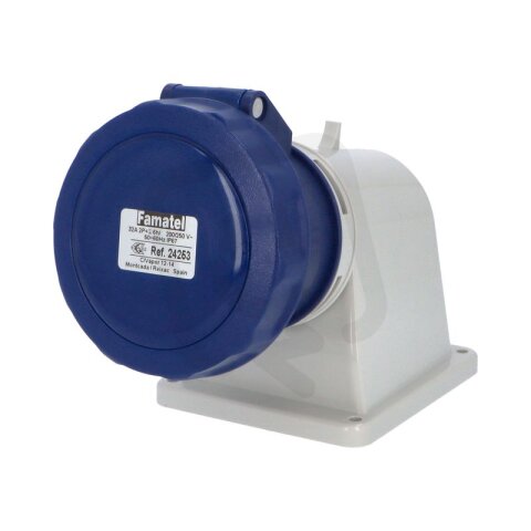 Vestavná zásuvka IP67/230V/32A/3P 6h, úhel 90° - SpeedPRO FAMATEL 24253