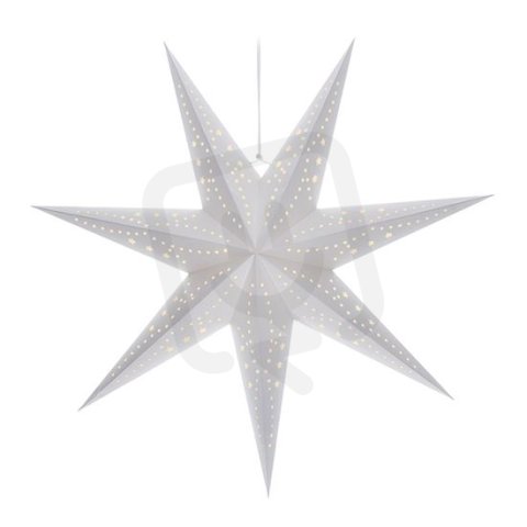 LED vánoční hvězda, závěsná, 60cm, 20x LED, 2x AA SOLIGHT 1V255