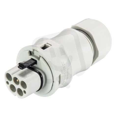 vidlice na kabel gesis RST, 4-pól, průchodka 6-10mm, šroubové svorky, šedá