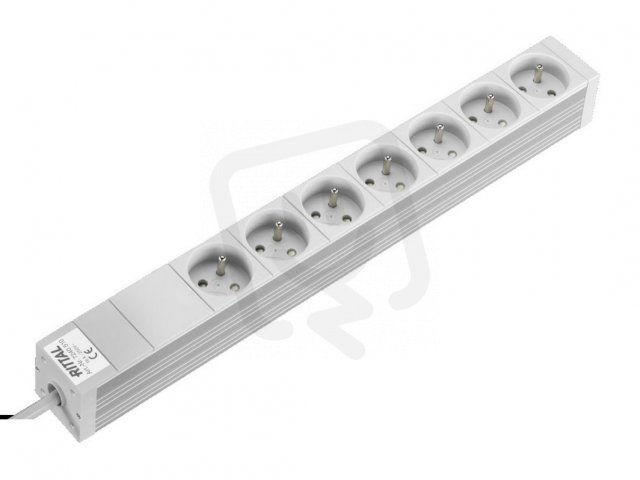 Rittal 7240510 Lišta 7 zásuvek F/B standard s kolíkem