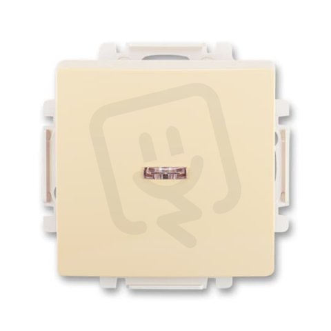 Tlačítko s průzorem, řazení 1/0So, 10/S 3557G-A91342 C1 krémová Swing ABB