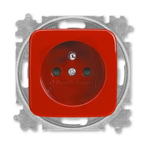 ABB REFLEX Zásuvka chráněná s clonkami bezšroubová červená 5519B-A02357 R