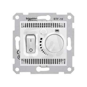 Sedna Termostat pro podlahové vytápění otočný s vypínačem Polar SCHNEIDER