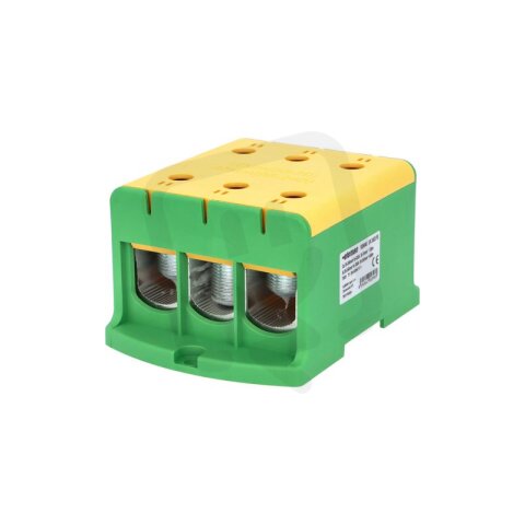 Svorka univerzální UK 240/3 PE 425A 1pól. AL/CU krytá zel.-žl. na panel 1006646