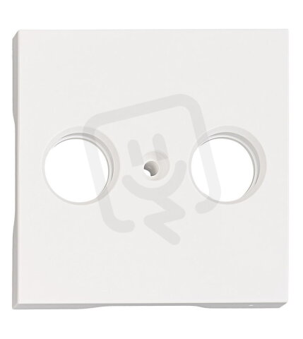 Kryt anténní zásuvky TV, typ HSBK-M, 2 otvory, bílý SCHRACK EV104309--