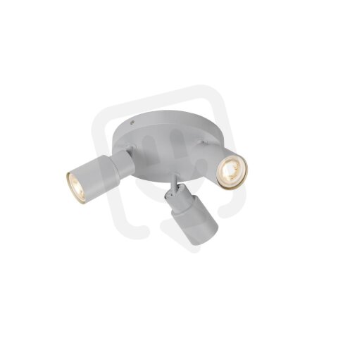 SLV PURI 2.0 Tube, nástěnné a stropní svítidlo, kulaté, 3 x max. 6W GU10, šedá