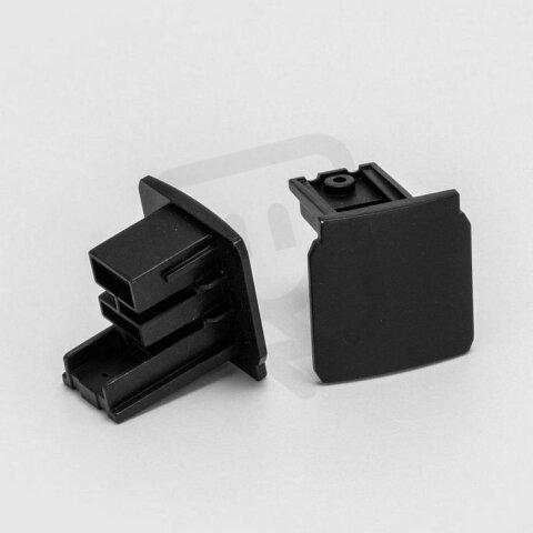 TRACK N DALI 3c END CAP BK