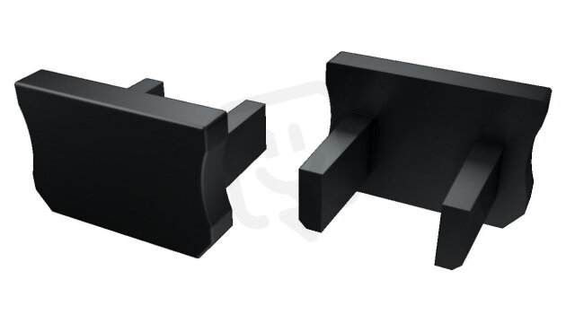 Koncovka profilu EC-PROFIL X BLACK (12-0082-01) GREENLUX GXLP1452