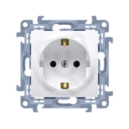 Zásuvka silová 1 násobná typ F (přístroj