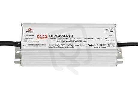 Napájecí zroj pro LED 62W 48V 1300mA MEAN WELL HLG-60H-48
