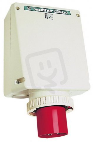 Walther 678509 Nástěnná přívodka 125A 5P 230V 9h IP67