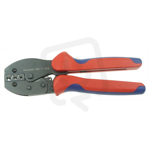 Lisovací kleště na dutinky pro průřezy 10-25mm2, kvalitní Knipex LDR 1025