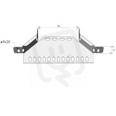 Arkys ARD-34330507 T-kus LIGHT LINEAR TLL 90°-R50 300/50 ''SZ''