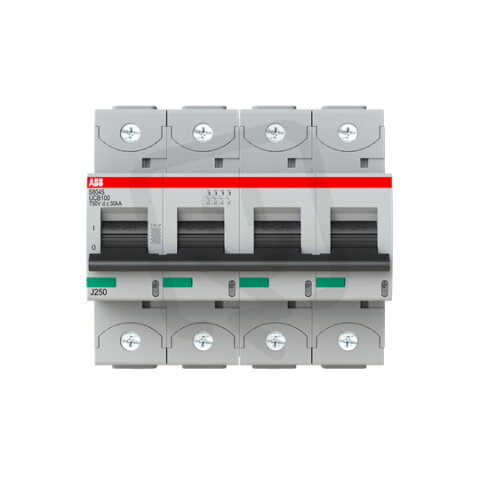 S804S-UCB100 jistič char. B 4P 100A 750V DC 50kA ABB 2CCS864001R1825