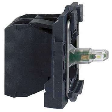 Schneider ZB5AW0M12 Polosestava objímky, 1 V, 230...240V, bílá