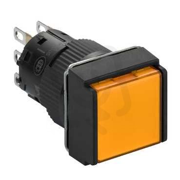 Schneider XB6ECW8J1P Ovládač stiskací prosvětlený, oranžový