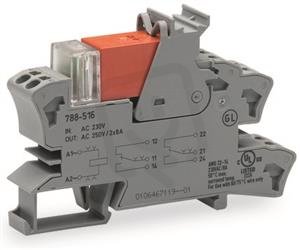 Reléový modul, jmenovité vstupní napětí AC 115 V, 2 přepínací kontakty, šedá