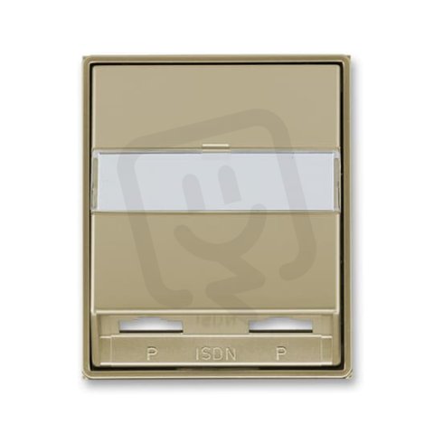 Kryt dvojzásuvky ISDN průchozí 5013E-A00252 33 šampaňská Time ABB