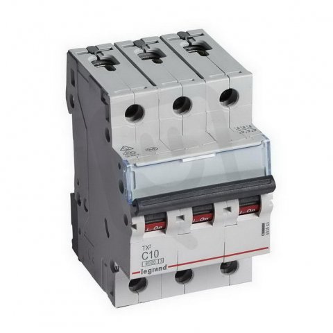 TX3 JISTIČ, 3 PÓLOVÝ, CHAR. C, 10A 6000A LEGRAND 403543