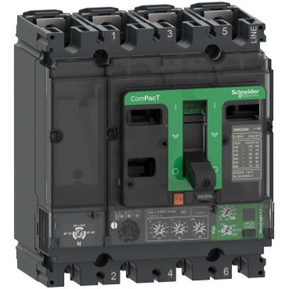 Jistič ComPacT NSX250N 50kA AC 4P4D 100A 4.2 SCHNEIDER C25N44V100