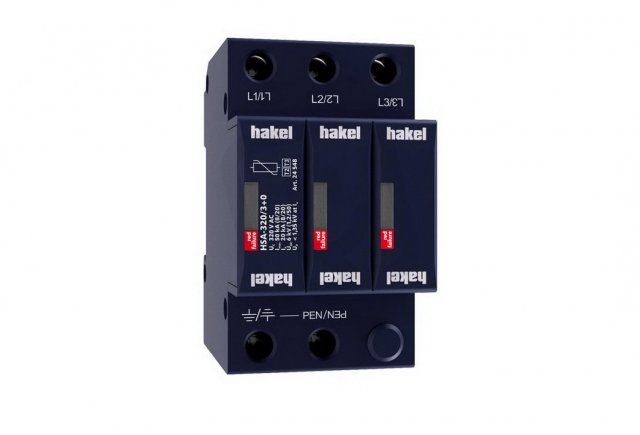 Svodič rázového přepětí HSA-320/3+0 SPD typ 2+3 HAKEL 24548