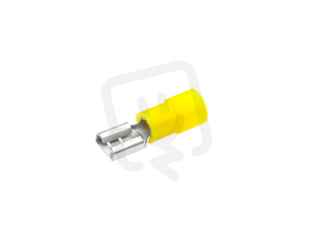 Izolovaný konektor Cu 4-6/9,5x1,2 mm, žlutý (100 ks) CIMCO 180235