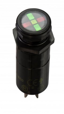 Ukazatel stavu SUS-02.T G/R 220DC d16mm zelená/červená ELECO 869176