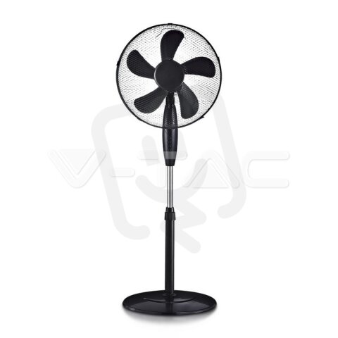 16 Stand fan round base black, VT-501