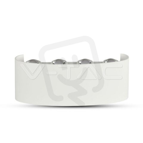 8W LED Wall Light Sand White IP54 4000K,