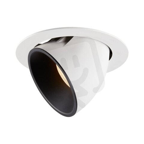 NUMINOS GIMBLE XL, zápustné stropní svítidlo bílé/černé 2700 K 20° SLV 1006038