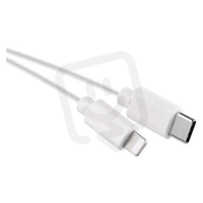 Nabíjecí a datový kabel USB-C 2.0 Lightning MFi, 1 m, bílý EMOS SM7015W