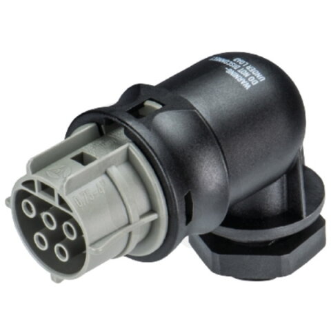 zásuvka vestavná gesis RST, 5-pól, M20, šroubové svorky, úhlová 90°, šedá