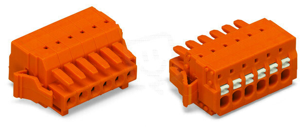 Pružinová svorka CAGE CLAMP oranžová 1,5mm2 2pól. oranžová WAGO 2734-202/037-000