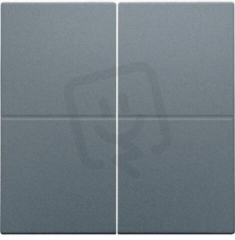 Středový kryt čtyřnásobný elektronický spínač nebo tlačítko, steel grey coated