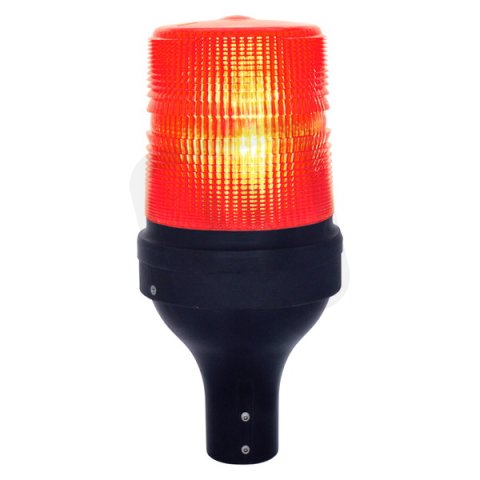 Maják zábleskový STR X P 12/24 V, DC, 15 J, IP65, červená, černá SIRENA 22282