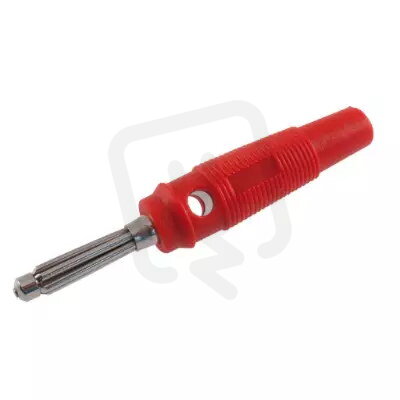 811-094 banánek na kabel 4mm červený