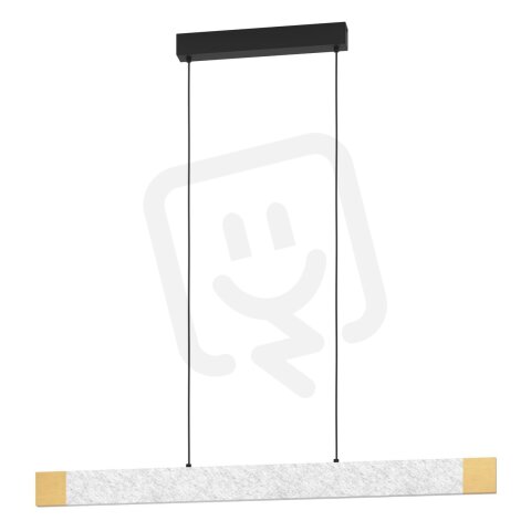 Závěsné svítidlo VALLELADO LED černá/šedá/dřevo 18W EGLO 390386