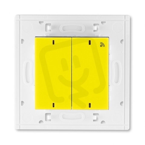 Vysílač RF dvojnásobný 868 MHz 3299H-A11908 64 žlutá/kouřová černá Levit ABB