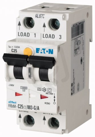 Digitální chránič s jističem 10kA FRBdM-C20/2/001-G/A char C 2-pól 20A 0,01A