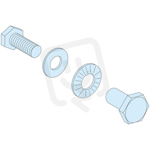 Šroubová sada pro spojení 100mm sběrnic, 20ks SCHNEIDER LVS04645